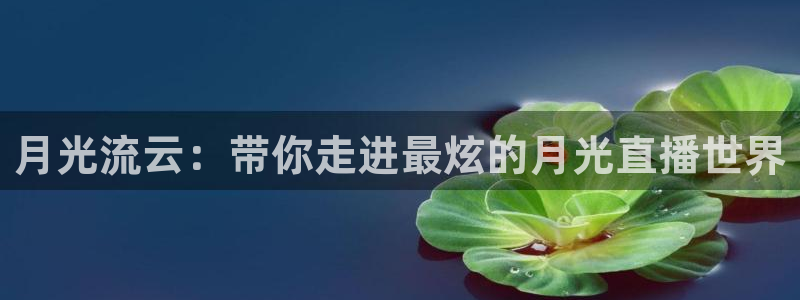 蓝鲸体育直播网页版：月光流云：带你走进最炫的月光直播世界